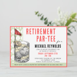 Convite para Festa de Cocktail de Golfe