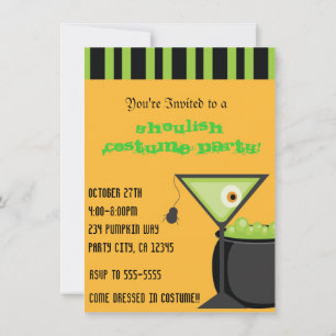 Convite para Festa de Cocktail Martini de Aranha d