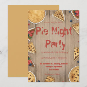 Convite para Festa de Compartilhamento de Torta – 