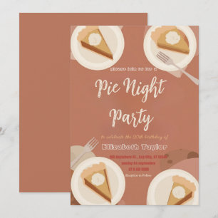 Convite para Festa de Compartilhamento de Torta – 