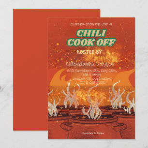Convite para Festa de Concurso de Chili