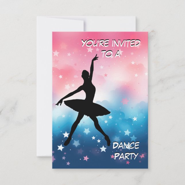 Convite para Festa de Dança (Frente)
