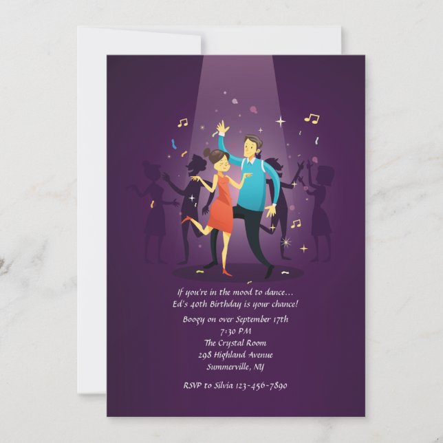 Convite para Festa de Dança (Frente)