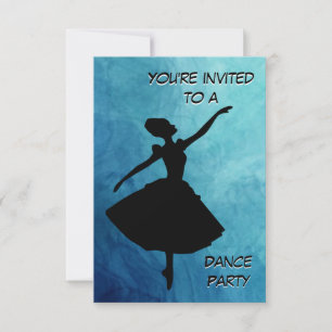 Convite para Festa de Dança de Bailarina