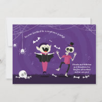 Convite para Festa de Dança de Halloween