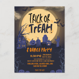 Convite para Festa de Dança de Halloween 'Trick or