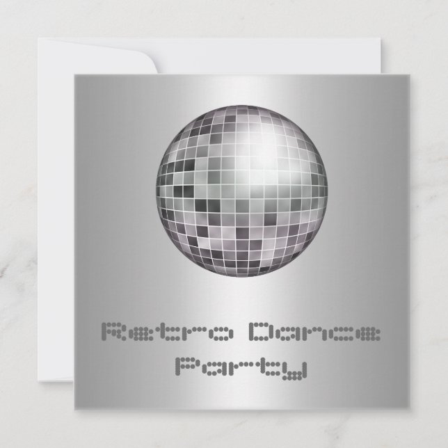 Convite para Festa de Dança Retrô (Frente)