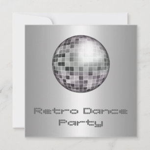 Convite para Festa de Dança Retrô