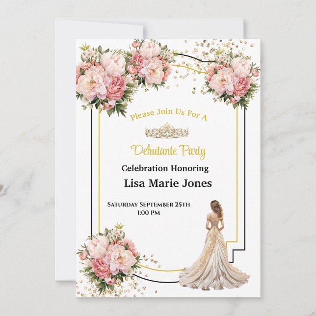 Convite para Festa de Debutante (Frente)