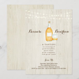 Convite para Festa de Degustação de Bourbon