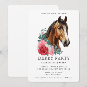 Convite para Festa de Derby ao Estilo Sulista