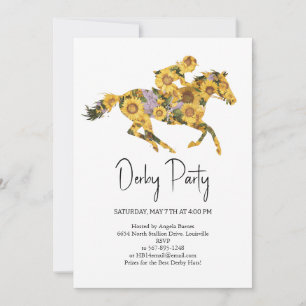 Convite para Festa de Derby – Cabeça de Cavalo Flo
