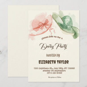 Convite para Festa de Derby de Chapéu Grande