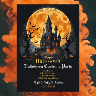 Convite para Festa de Fantasia de Halloween Cast