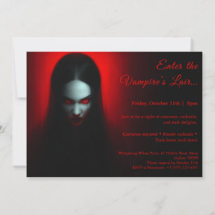 Convite para Festa de Fantasia de Halloween - Rain