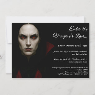 Convite para Festa de Fantasia de Halloween - Rain