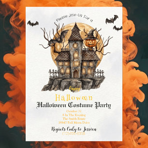 Convite para Festa de Fantasias de Halloween Cas