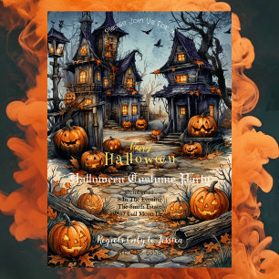 Convite para Festa de Fantasias de Halloween Vil
