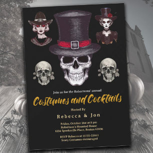 Convite para Festa de Fantasias e Drinks de Hallow