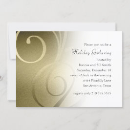 Convite para Festa de Férias do Shimmer Dourado