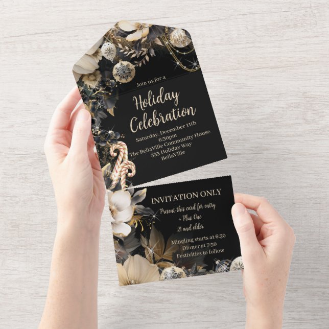Convite para Festa de Férias Glamimour (Aba destacável)