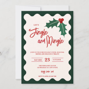 Convite para Festa de Fim de Ano com Jingle e Ming