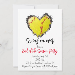 Convite para Festa de Final de Temporada de Softbo