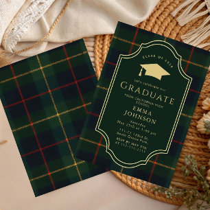 Convite para Festa de Formatura Clássica Gingham 2
