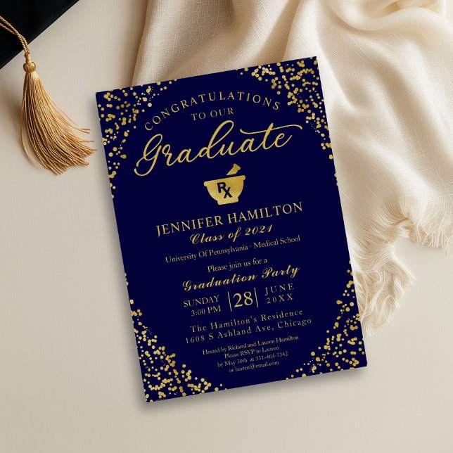 Convite para Festa de Formatura da Faculdade de Fa (Criador carregado)
