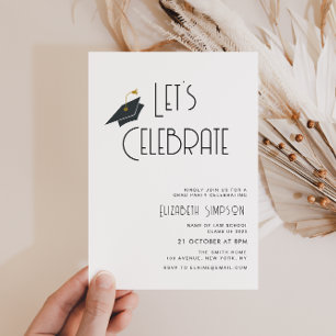 convite para festa de formatura da tipografia da t