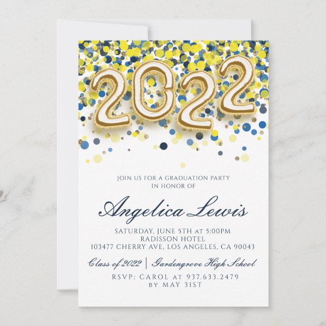 Convite para Festa de Formatura da Turma de 2022 (Frente)