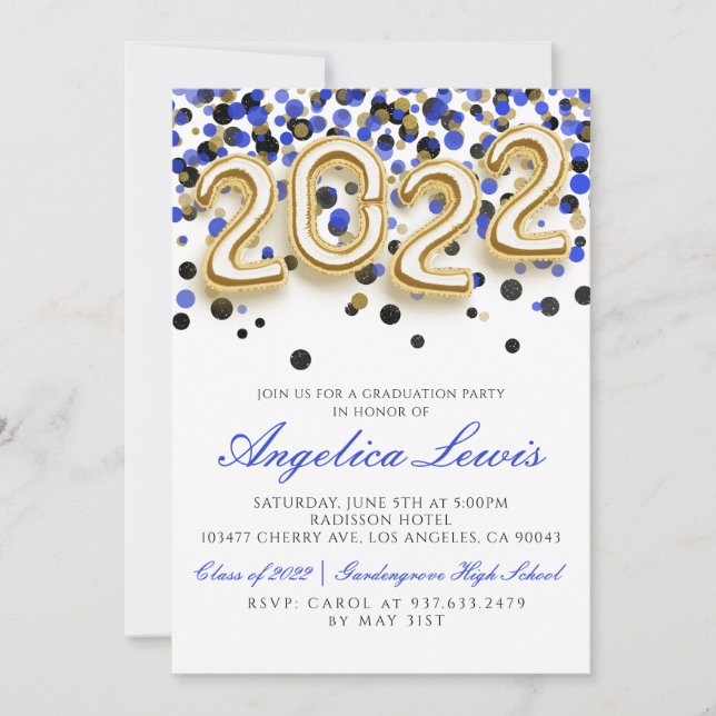 Convite para Festa de Formatura da Turma de 2022 (Frente)