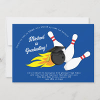 Convite para Festa de formatura de boliche