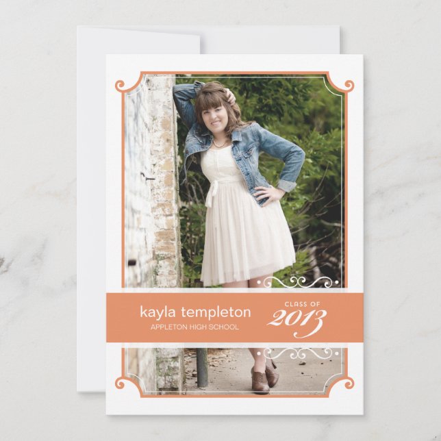 Convite para Festa de formatura de Caracteres Vint (Frente)