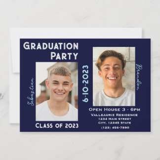 Convite para Festa de formatura de dois Formandos