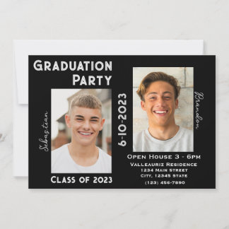 Convite para Festa de formatura de dois Formandos
