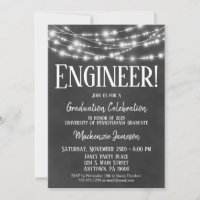 Convite para Festa de formatura de Engenheiro de q