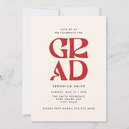 Convite para Festa de formatura de Formando Retroa