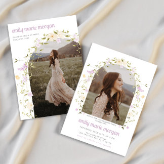 Convite para Festa de formatura de Foto Boho Wildf