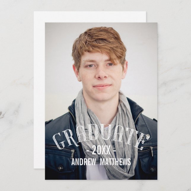 Convite para Festa de formatura de Fotografia da T (Frente/Verso)