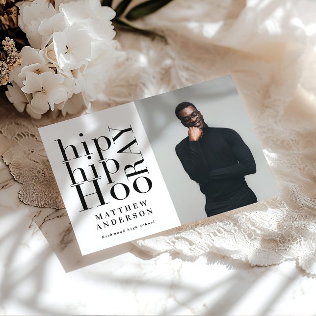 Convite para festa de formatura de fotografia Hip  (Criador carregado)