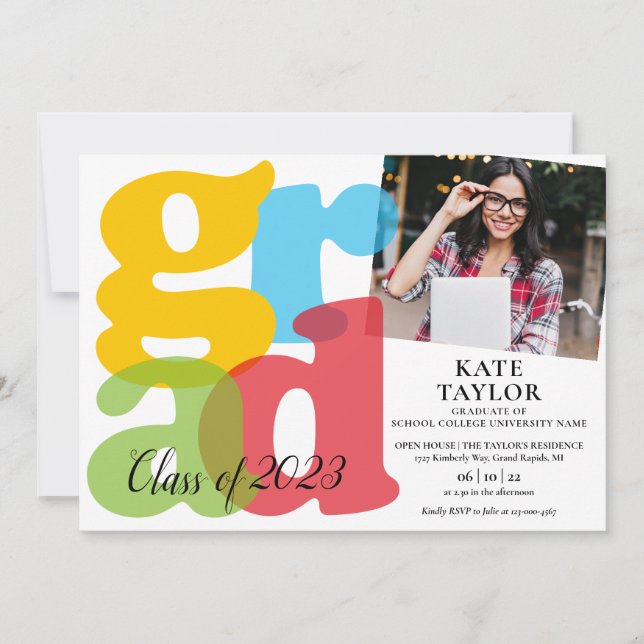 Convite para Festa de formatura de Fotografias Col (Frente)