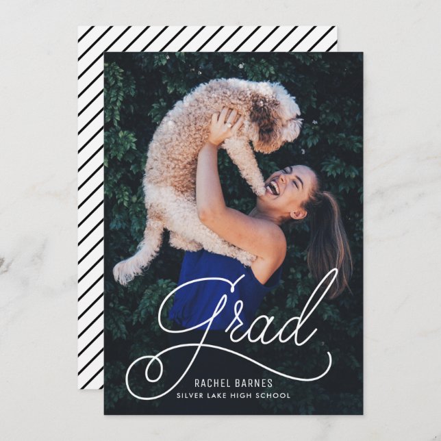 Convite para Festa de formatura de Fotografias de  (Frente/Verso)