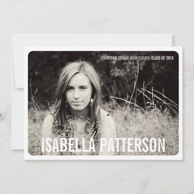 Convite para Festa de formatura de Fotografias em  (Frente)