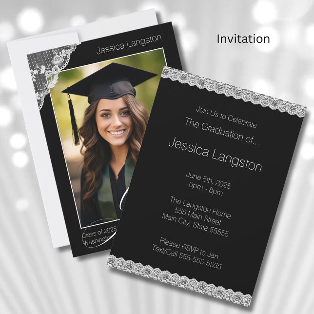 Convite para Festa de formatura de Fotografias Lac (Criador carregado)