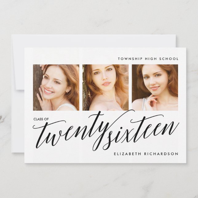 Convite para Festa de formatura de Fotografias Mod (Frente)