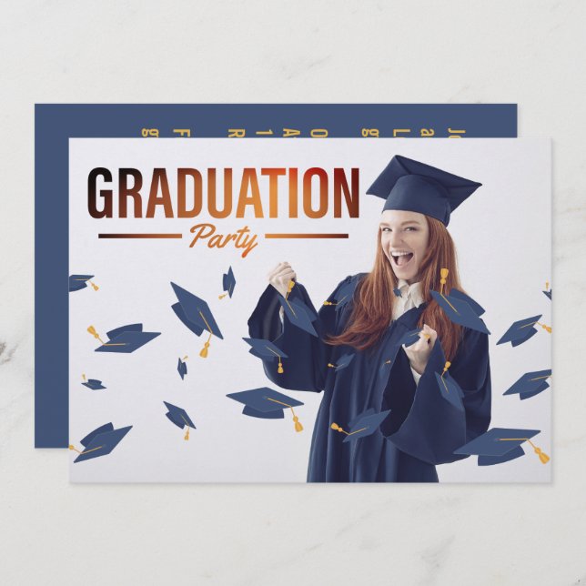 Convite para Festa de formatura de Fotografias Sim (Frente/Verso)