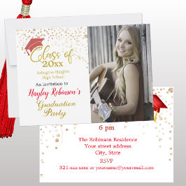 Convite para Festa de formatura de Fotos do Boné V