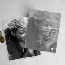 Convite para festa de formatura de fotos moderna