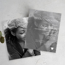 Convite para festa de formatura de fotos moderna